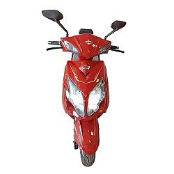 Moto eléctrica roja LT-4202 con batería de gel de plomo