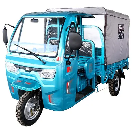 [VDC040-C800A-GEL-PB-60V-80AH-LONA] C-800 A electric cargo tricycle (60V 80Ah Gel Pb battery) with canvas roof